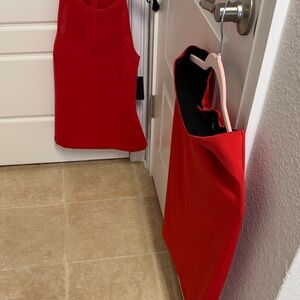 Guess Bold Red Sleeveless Top and bottom